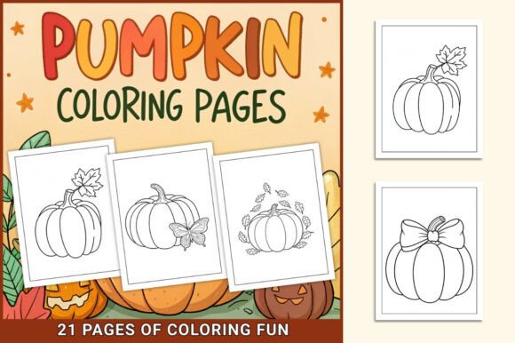 Pumpkin Coloring Pages for Kids