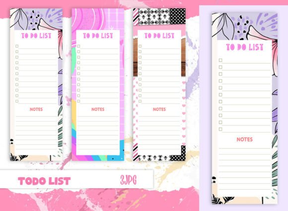To Do List Printable Notepad Graphic Print Templates By StardDesign