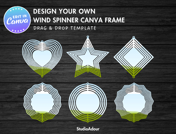 Wind Spinner Editable Canva Template