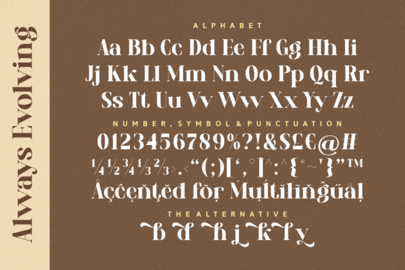 Always Evolving Font - Preview 4