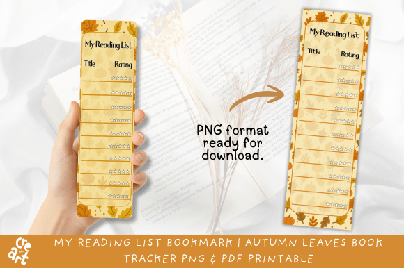 Autumn Leaves Book Tracker Printable