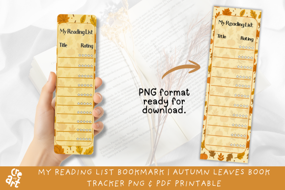 Autumn Leaves Book Tracker Printable