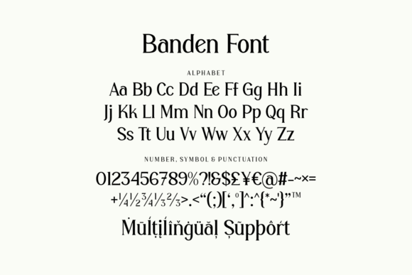 Banden Font - Preview 3