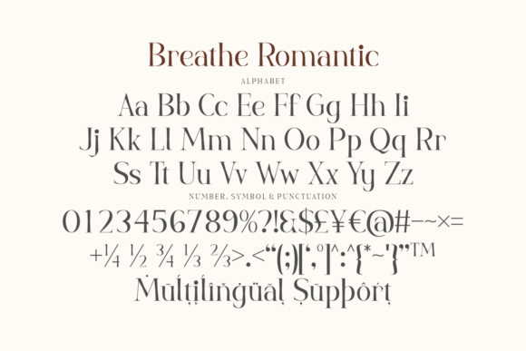 Breathe Romantic Font - Preview 3