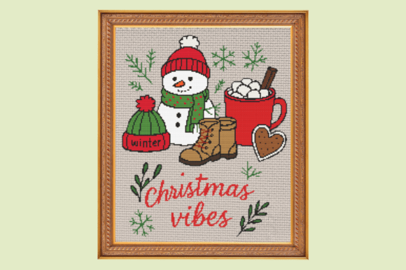 Christmas Vibes Cross Stitch Pattern