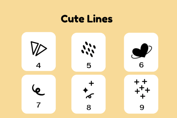 Cute Lines Font - Preview 6