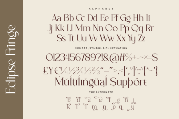 Eclipse Fringe Font - Preview 4