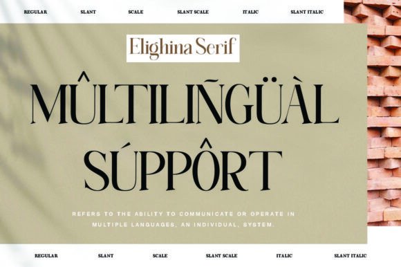 Elighina Serif Font - Preview 2