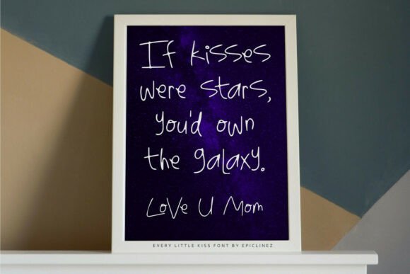 Every Little Kiss Font PNG with transparent background - Preview 4