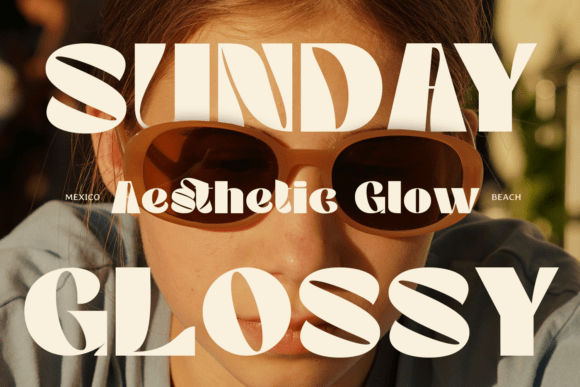 Glare Font PNG with transparent background - Preview 2