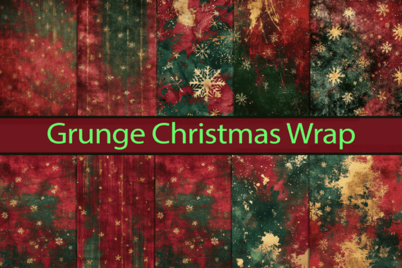 Grunge Christmas Wrap