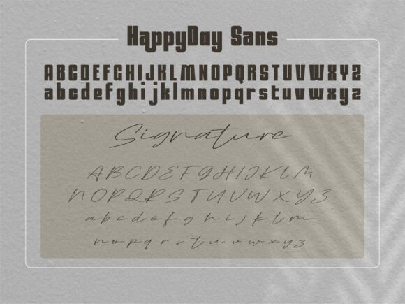Happyday Duo Font PNG with transparent background - Preview 6