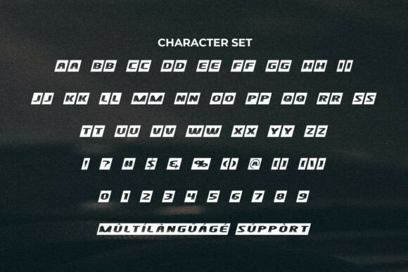 Heavy Guard Font PNG with transparent background - Preview 3