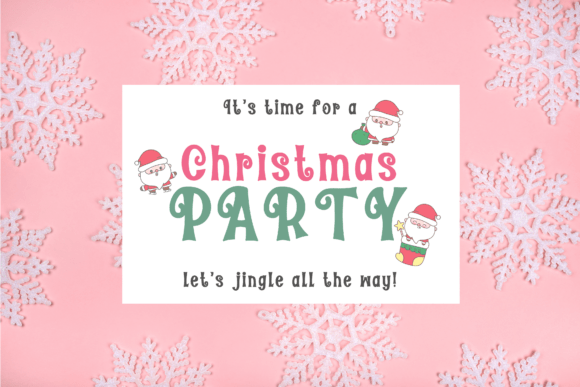 Kissmerry Font PNG with transparent background - Preview 3