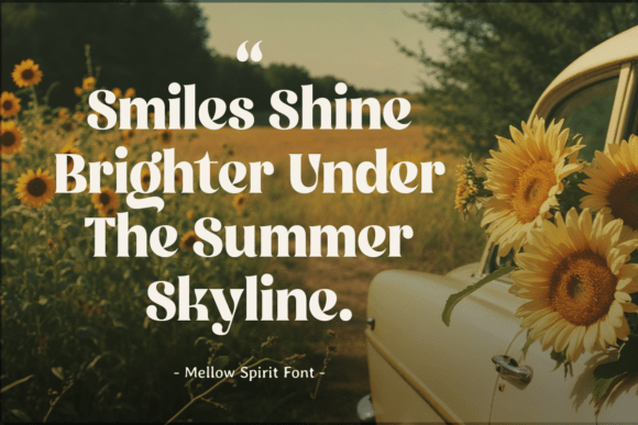Mellow Spirit Font PNG with transparent background - Preview 4