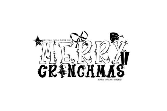 Merry Grinchmas Font - Whimsical Lettering Fonts