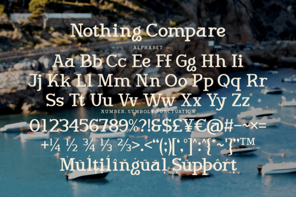 Nothing Compare Font PNG with transparent background - Preview 3