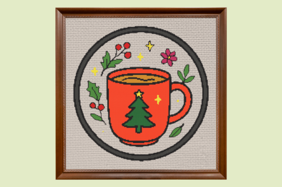 Cozy Christmas Mug Cross Stitch