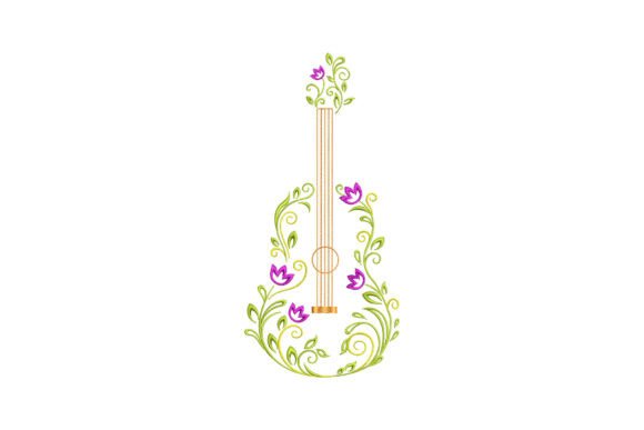Floral Guitar