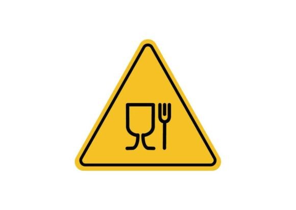 Food Location Warning Sign