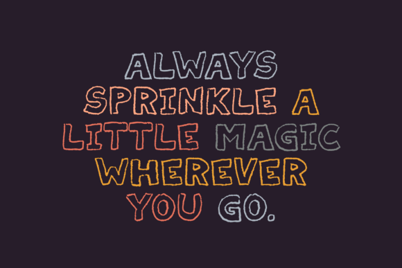 Kindergarten Krayon Font PNG with transparent background - Preview 1