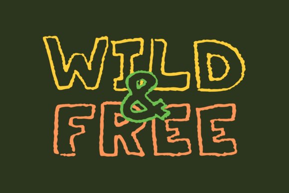 Kindergarten Krayon Font PNG with transparent background - Preview 3