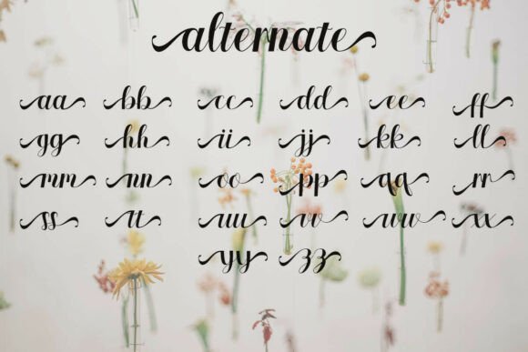Lunarelle Font PNG with transparent background - Preview 4