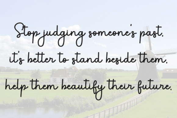 Painting Romance Font font preview - 1