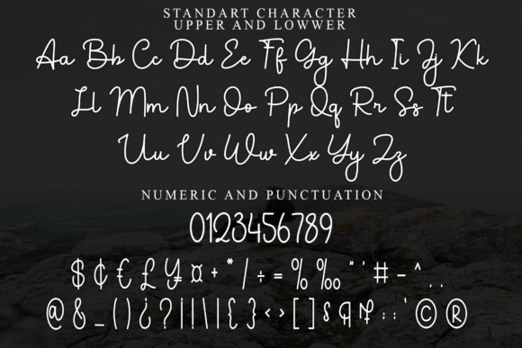 Painting Romance Font font preview - 6
