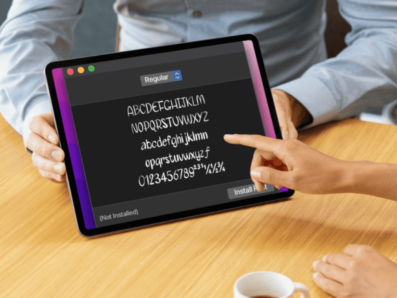 Paulquit Font PNG with transparent background - Preview 2