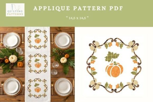 Pumpkin Applique Pattern PDF