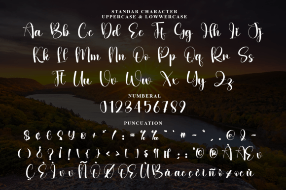 Shining Christmas Font PNG with transparent background - Preview 6