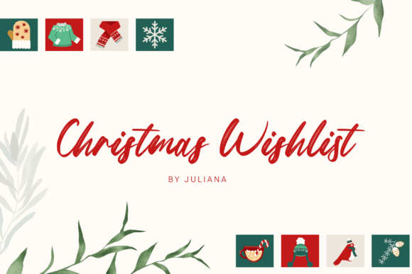 Snowberry Brush Font PNG with transparent background - Preview 1