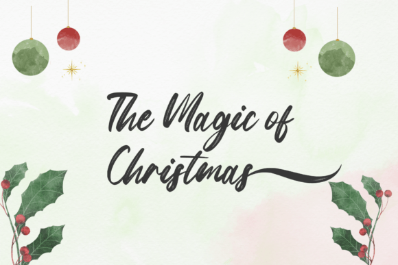 Snowberry Brush Font PNG with transparent background - Preview 2
