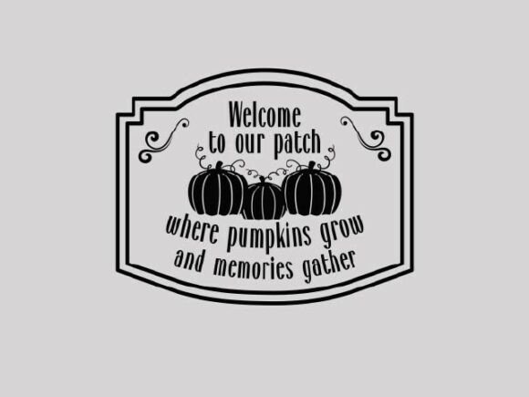 Welcome to Our Patch Fall Design Afbeelding Crafts Door Barbara Zimmermann