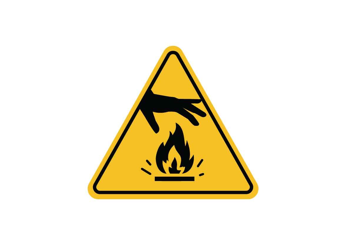 Warning Sign, Hands Near Fire