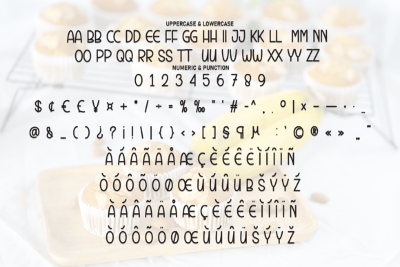 Banana Cupcake Font - Preview 6