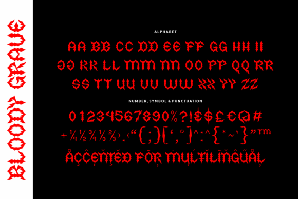 Bloody Grave Font - Preview 3