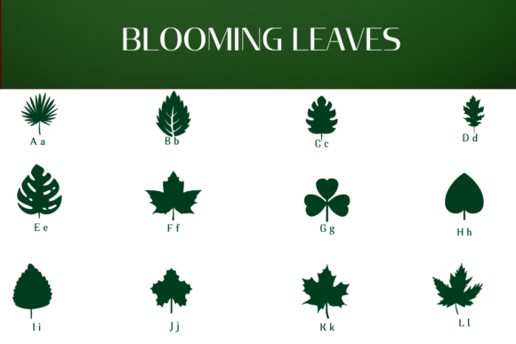 Blooming Leaves Font - Preview 1