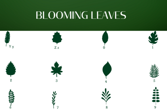 Blooming Leaves Font - Preview 3