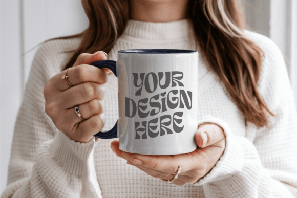 Christmas 11oz White Mug Mockup Graphics