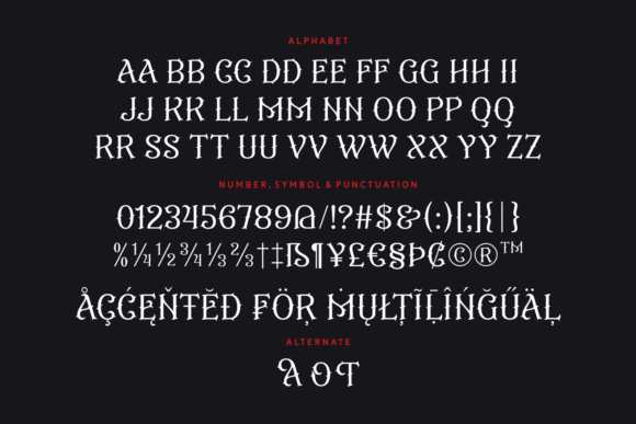 Classy Tattoo Font PNG with transparent background - Preview 3