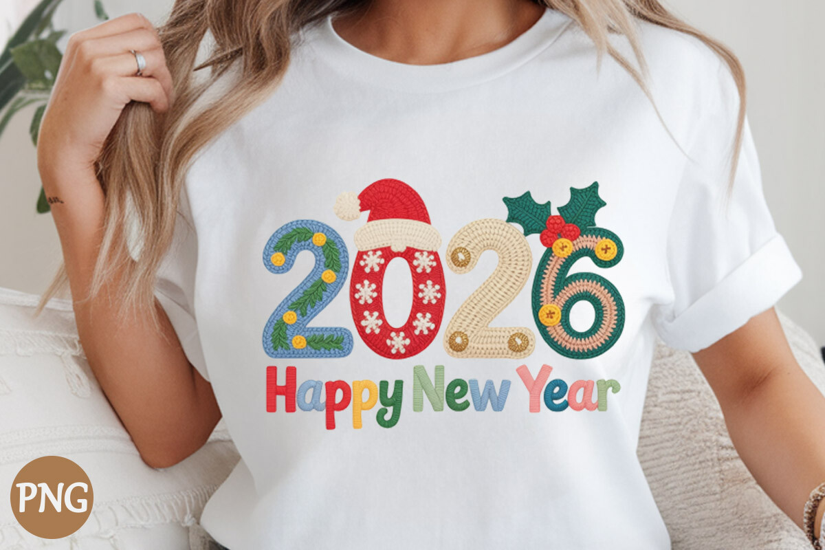 Crochet Christmas Happy New Year 2026