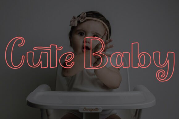 Curly Pop Font PNG with transparent background - Preview 2