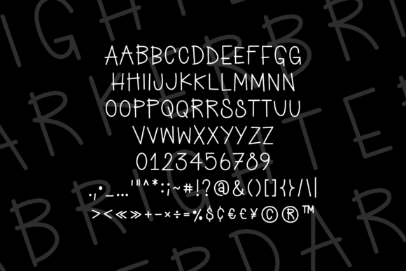 Darker Brighter Font - Preview 5