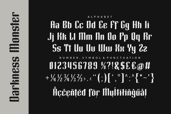 Darkness Monster Font - Preview 3