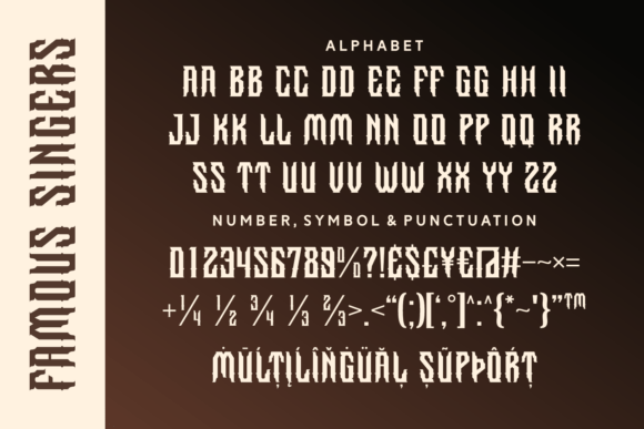 Famous Singers Font - Preview 3