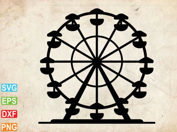 Ferris Wheel Svg,Ferris Wheel Silhouette