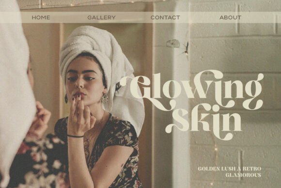 Golden Lush Font font preview - 1