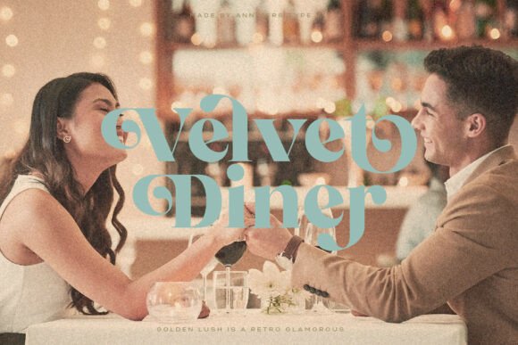 Golden Lush Font font preview - 3
